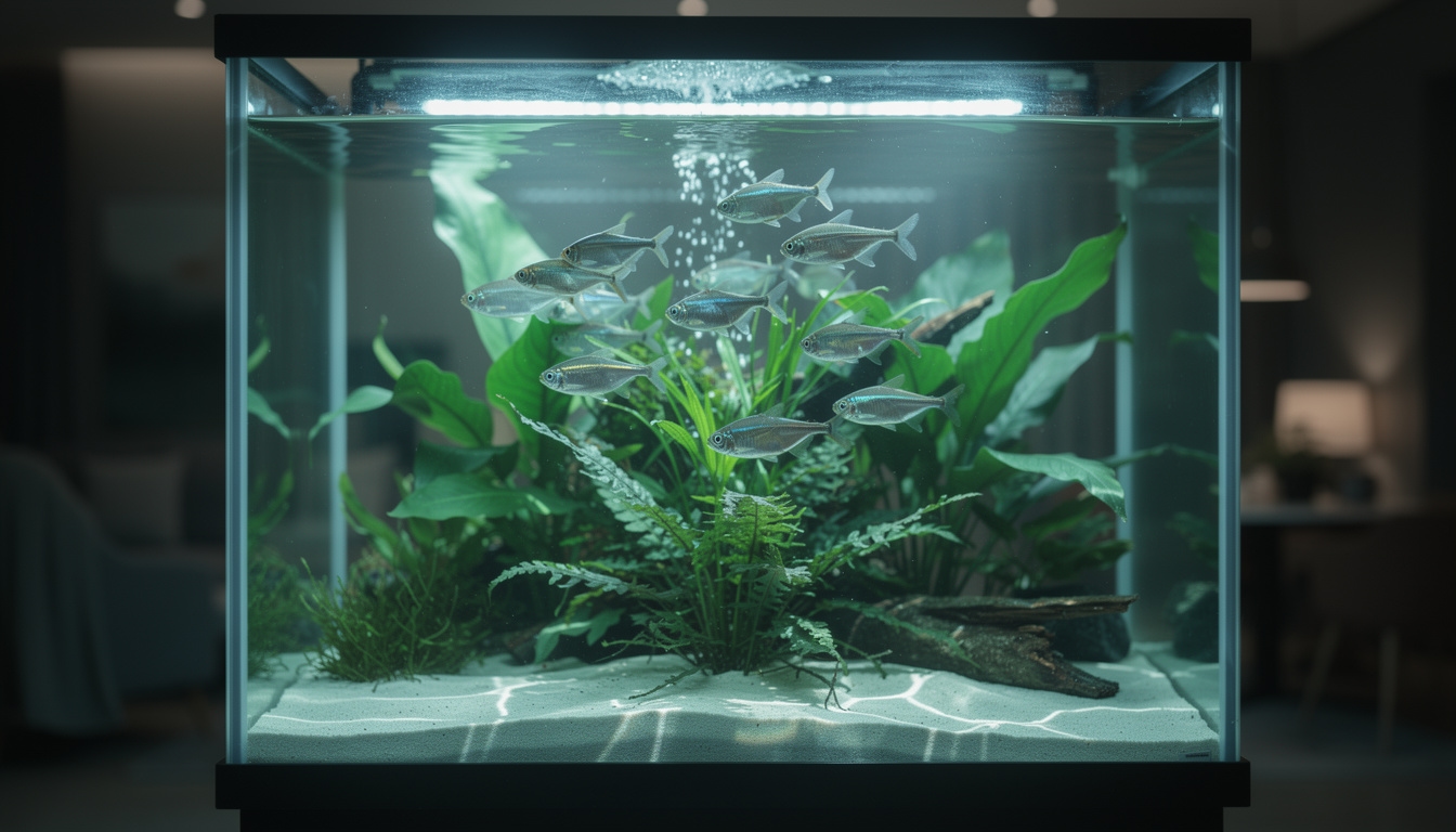 Gepflegtes Aquarium in einer Arztpraxis in Bonn