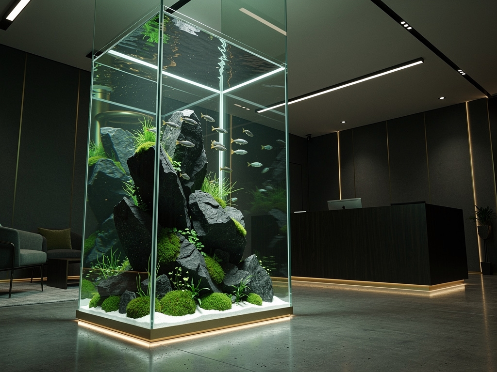 Aquarium in einer Kanzlei in Köln als Raumgestaltung
